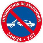 SIGNALETIQUE.BIZ FRANCE - PANNEAU DE SIGNALISATION PVC 1 MM. PANNEAU INTERDICTION. PANNEAU PARKING, PANNEAU D'INFORMATION PVC. TAILLE AU CHOI