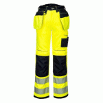 PORTWEST T501 PANTALON HV PW3 POCHES FLOTTANTES JAUNE/NOIR - TAILLE 46 - STANDARD
