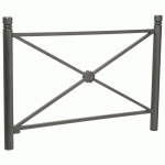 BARRIÈRE PROVINCE ROSACE 1.57 M CITY - ZINC GRIS PROCITY - PROCITY