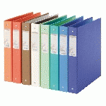 LOT DE 10 - CLASSEUR 4 ANNEAUX CARTONNÉ EXACOMPTA FOREVER A4 - DOS 4 CM COULEURS ASSORTIES
