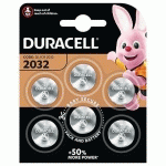 DURACELL 6 PILE BOUTON LITHIUM 2032 - PACK DE 6 - DURACELL