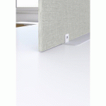 ÉCRAN DE SÉPARATION B-ZEN BOIS ANTIBACTÉRIEN L 80 X H 60 CM - GRIS - AVEC SOCLE