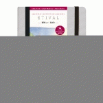 ETIVAL AQUARELLE CARNET COUSU 24F 21X16CM 300G GRAIN FIN (PAPIER BUVARD) - BLANC - LOT DE 2