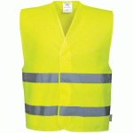 GILET HAUTE-VISIBILITÉ DOUBLE BANDE C474 JAUNE XXXL - PORTWEST