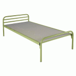 LIT 2 TRAVERSES EVOLUTION SOMMIER AGGLOMÉRÉ 90X190 CM VERT - MANUTAN COLLECTIVITÉS