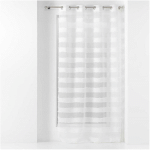 PANNEAU VOILAGE SABLE A RAYURE 140 X 260 CM LALINA BLANC