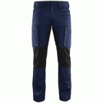 PANTALON DE TRAVAIL SERVICES STRETCH MARINE/NOIR TAILLE 38 - BLAKLADER