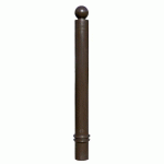 POTEAU MÉMOIRE DE FORME À SCELLER Ø100MM - 930MM - MARRON - VISO