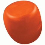 POUF GALET DE PAUL Ø 35 CM ORANGE RAL 2004 - QUI EST PAUL