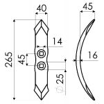 SOC 6323 EPAIS 40X16X265 EA.45 QPS