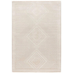 ALLOTAPIS - TAPIS ETHNIQUE EFFET 3D À COURTES MÈCHES SUMMY BEIGE 120X170 - BEIGE