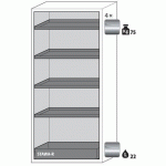 ARMOIRE SÉCURITÉ S-CLASSIC-90 S90.196.090.WDAS JAUNE