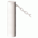 BORNE BARCELONE Ø 16 CM 1 ANNEAU - ZINC BLANC 9010 - PROCITY