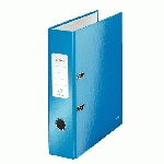 CLASSEUR À LEVIER CARTONNÉ LEITZ WOW A4 - DOS 8 CM BLEU
