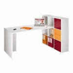 ENSEMBLE BUREAU HOMEOFFICE 9 CASES BLANC