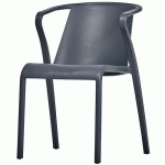 FAUTEUIL JARDIN EMPILABLE FADO GRIS ANTHRACITE - EZPELETA