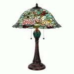 CLAYRE&EEF LAMPE À POSER WATERLILY AU STYLE TIFFANY