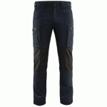 PANTALON DE TRAVAIL SERVICES STRETCH MARINE FONCÉ/NOIR TAILLE 46C - BLAKLADER