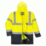 PORTWEST S766 PARKA 5 EN 1 ESSENTIEL BICOLORE JAUNE/NOIR - TAILLE XL