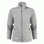 PRINTER RED POWERSLIDE SWEATSHIRT FULLZIP FEMMES GRIS MÉLANGÉ - TAILLE S