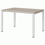 TABLE MALIBU 120X80 T5 SOUDÉ STR ABS ACACIA/BLC 9016