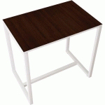 TABLE RÉUNION HAUTE EASY OFFICE 4 PERSONNES PLATEAU WENGÉ - MEET BY PAPERFLOW