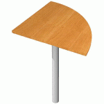 ANGLE DE BUREAU 90° PIEDS RENFORT MÉTAL FAST 80CM - AULNE