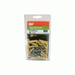 BLISTER DE 30 CHEVILLES BI-MATIÈRE COLORTECH 5X30 AVEC VIS - SPIT - 569245