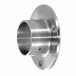 EMBASE POUR MAIN COURANTE DIAMÈTRE 42,4 MM FEMELLE ORIENTABLE SUR PLATINE TRONQUÉE - INOX 316 - X2 - BROSSÉ GR320 DESIGN PRODUCTION