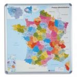 NOBO CARTE DE FRANCE DÉPARTEMENTALE MAGNÉTIQUE ET ENCADRÉE