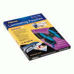 POCHETTES DE PLASTIFICATION A4 2 X 80 Μ BRILLANTES - PERFORÉES POUR CLASSEURS - BOÎTE DE 100