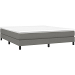 VIDAXL - SOMMIER � LATTES DE LIT GRIS FONC� 180X200 CM TISSU