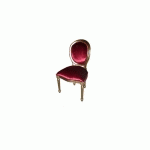 CHAISE MÉDAILLON ROUGE