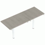 EXTENSION ENIS LIAISON 2 BUREAUX FIXES 160 CHÊNE GRIS/BLANC - MBA