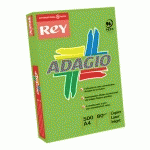 PAPIER A4 COULEUR VERT VIF 80 G REY ADAGIO COULEURS INTENSES - RAMETTE DE 500 FEUILLES