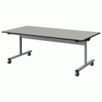 TABLE MALIBU RAB 160X80 T3 DL ST ISOS GRIS 1400/NO GRIS 9006
