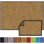 TAPIS DE PORTE PAILLASSON D'ENTRÉE RHINE BEIGE 60 X 90 CM - BEIGE