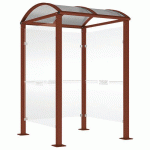 ABRI CAISSE VOÛTE 1.50 M BARDAGES LATÉRAUX ASPECT CORTEN - PROCITY