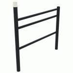 BARRIÈRE LIZEL PMR 1.50 M TÊTE BOMBÉE MÉTAL GRIS 7016 - BUTON DESIGN