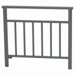 BARRIÈRE VENISE 1 M STRUCTURE BARREAUX - ZINC GRIS PROCITY - PROCITY