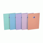 BLOC OXFORD SMART AGRAFÉ 210X297 160P Q5/5 PASTEL ASSORTI