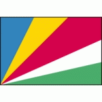 DRAPEAU SEYCHELLES : DIMENSIONS - 40 X 60 CM