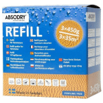 EVERBRAND SWEDEN - ABSODRY - RECHARGE POUR ABSORBEUR D'HUMIDITÉ ABSODRY BIG, 3X450 G 205-AD