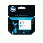 HP - 711 - CZ134A - PACK DE 3 CARTOUCHES D'ENCRE CYAN - PRODUIT D'ORIGINE