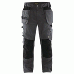 PANTALON DE TRAVAIL ARTISAN GRIS FONCÉ/NOIR TAILLE 56C - BLAKLADER