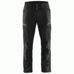 PANTALON DE TRAVAIL SERVICES STRETCH NOIR/GRIS FONCÉ TAILLE 38C - BLAKLADER