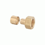 RACCORD PER À GLISSEMENT Ø12 MM FIXE À VISSER F12X17 BRICOZOR