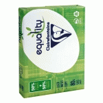 LOT DE 5 - PAPIER RECYCLÉ A4 BLANC 80 G CLAIREFONTAINE EQUALITY - RAMETTE DE 500 FEUILLES