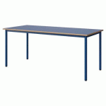 TABLE MALIBU 180X80 T6 4P STRA ALAISÉ BLEU U525/BLEU 5005 - MANUTAN EXPERT