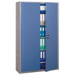 ARMOIRE PORTES BATTANTES MAXI CLASSTOUT H. 198 X L. 120 CM CORPSALUMINIUM PORTES BLEU